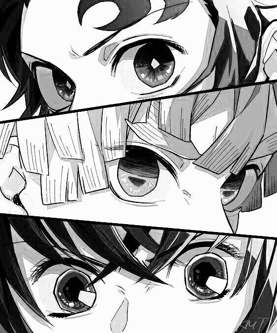 Demon Slayer "Trio" Manga-Style Illustration